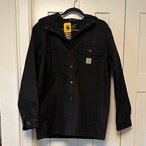 Men’s Rain Defender Relaxed Fit Heavyweight Hooded Shirt jacket M